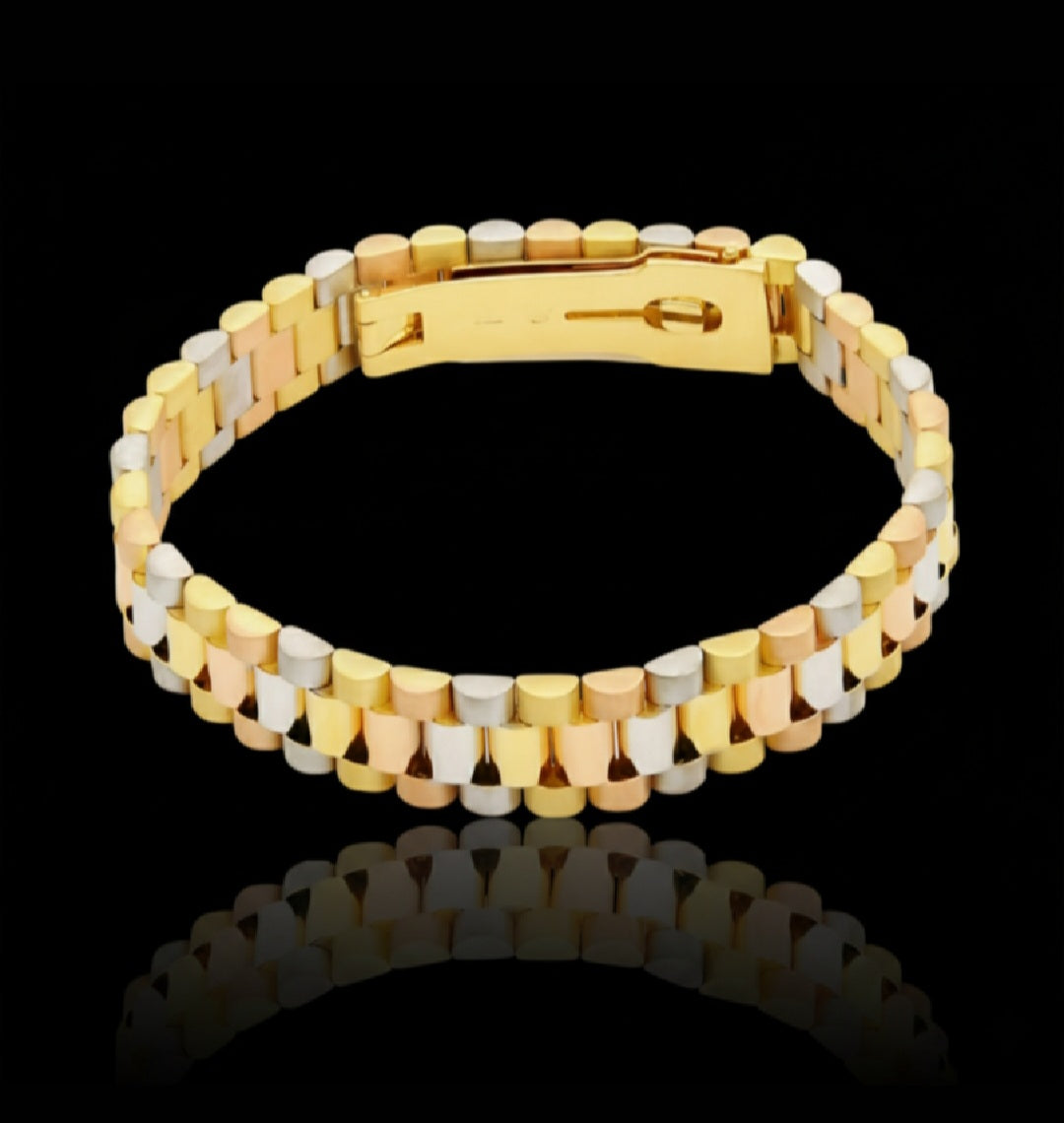 Bracciale 3 colori chiusura orologio