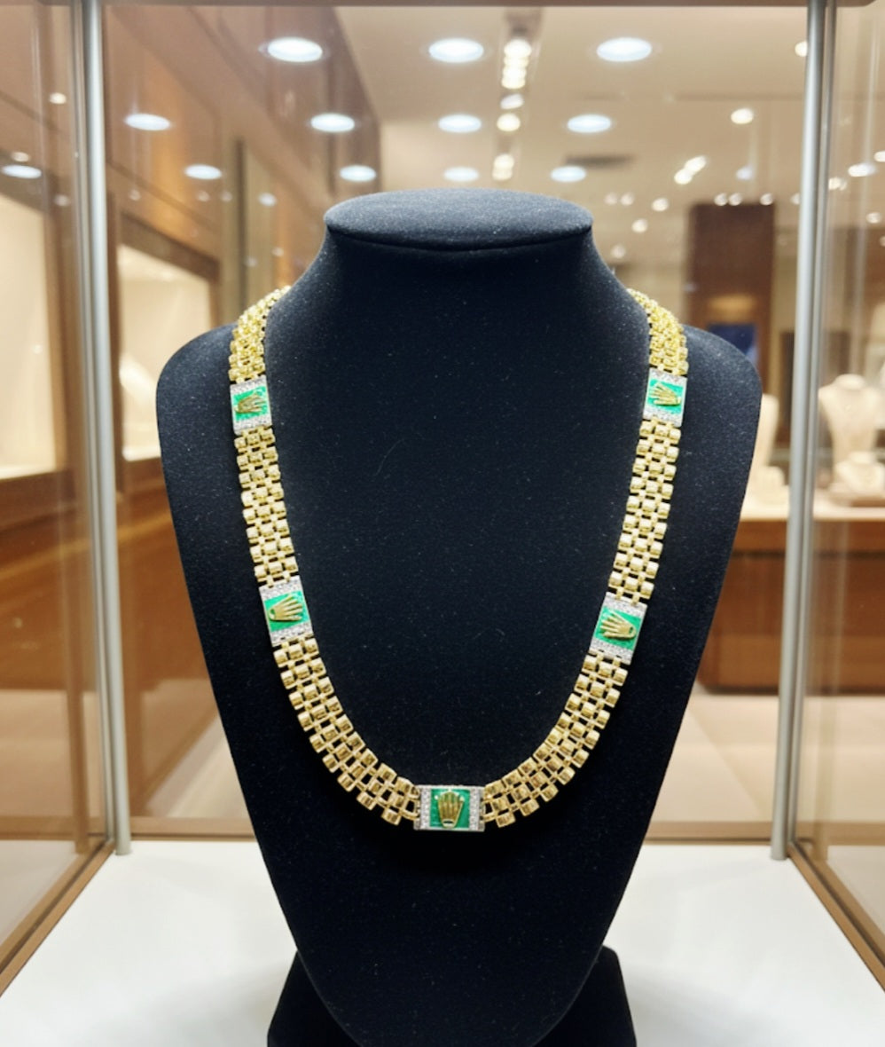 Girocollo corona modello Green oro 18kt