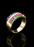 Anello mezza veretta oro 18kt