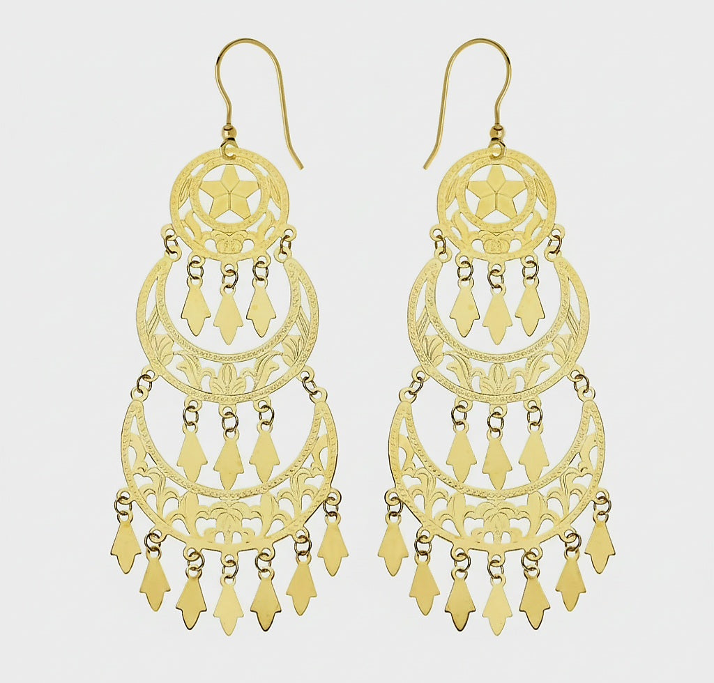 Orecchini Gipsy gitana oro 18kt