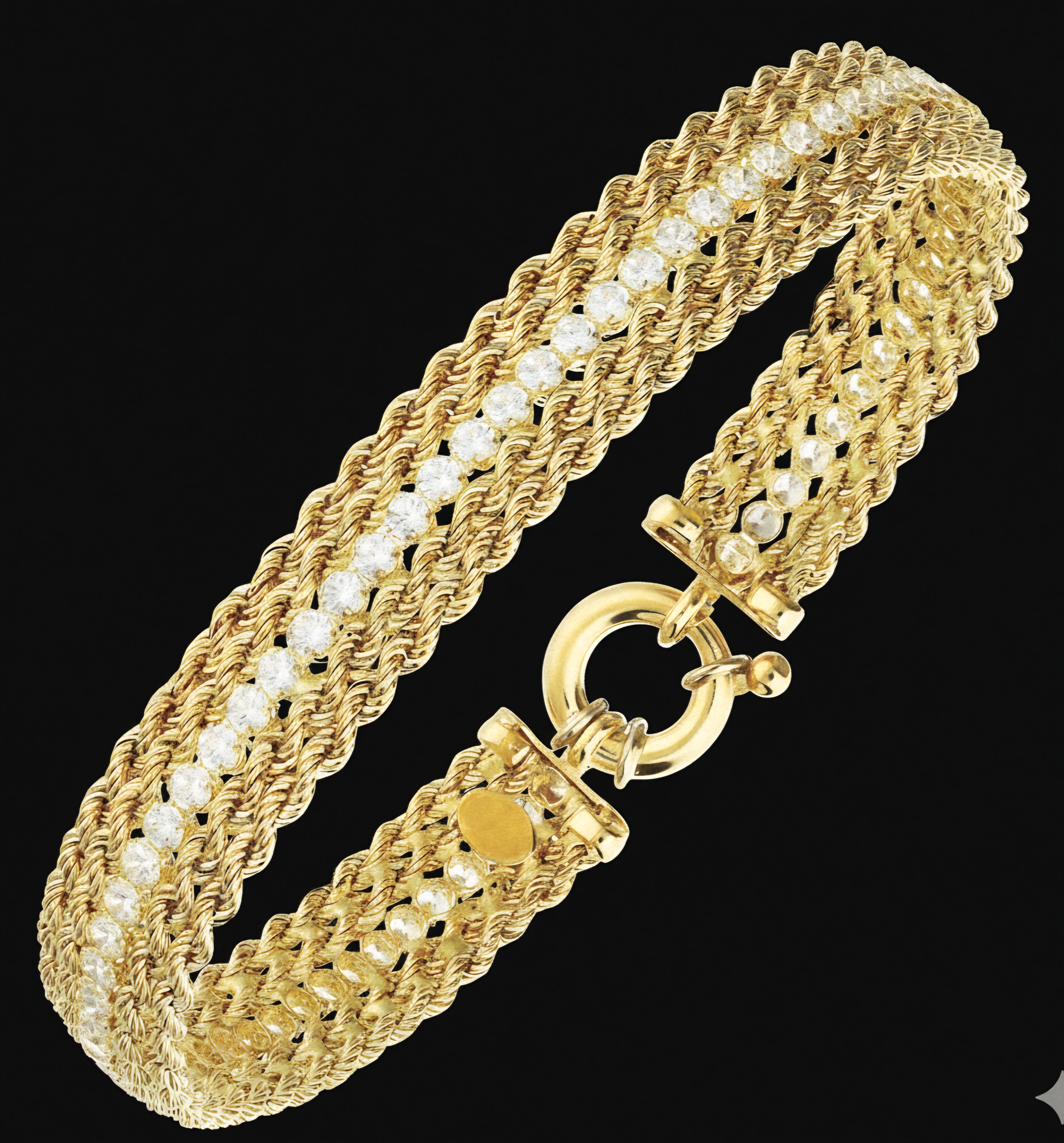Bracciale donna zirconi  18kt