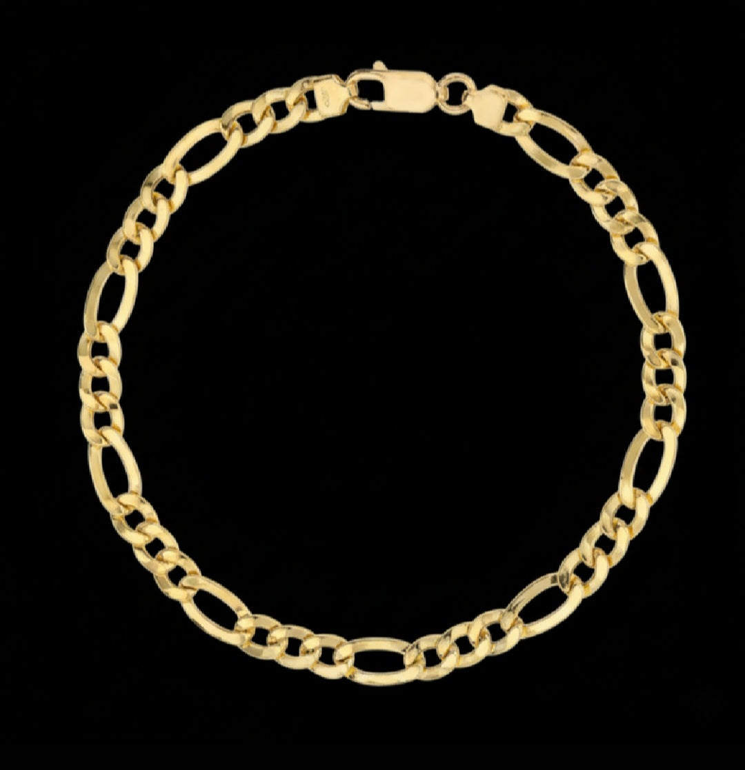 Bracciale uomo maglia 3+1 oro 18kt