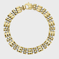 Bracciale uomo bicolore oro 18kt