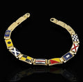 Bracciale bandiere nautiche oro 18kt