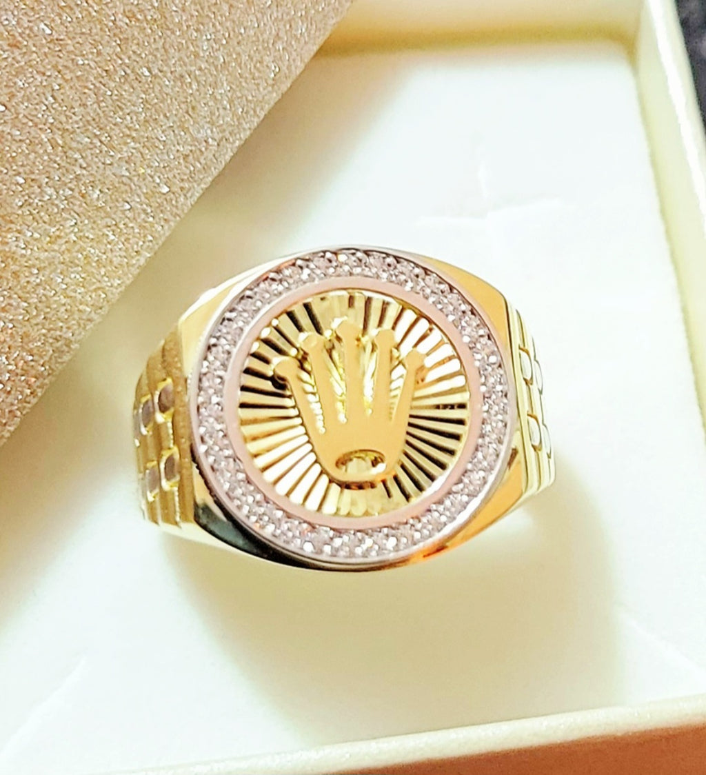 Anello uomo corona oro 18kt