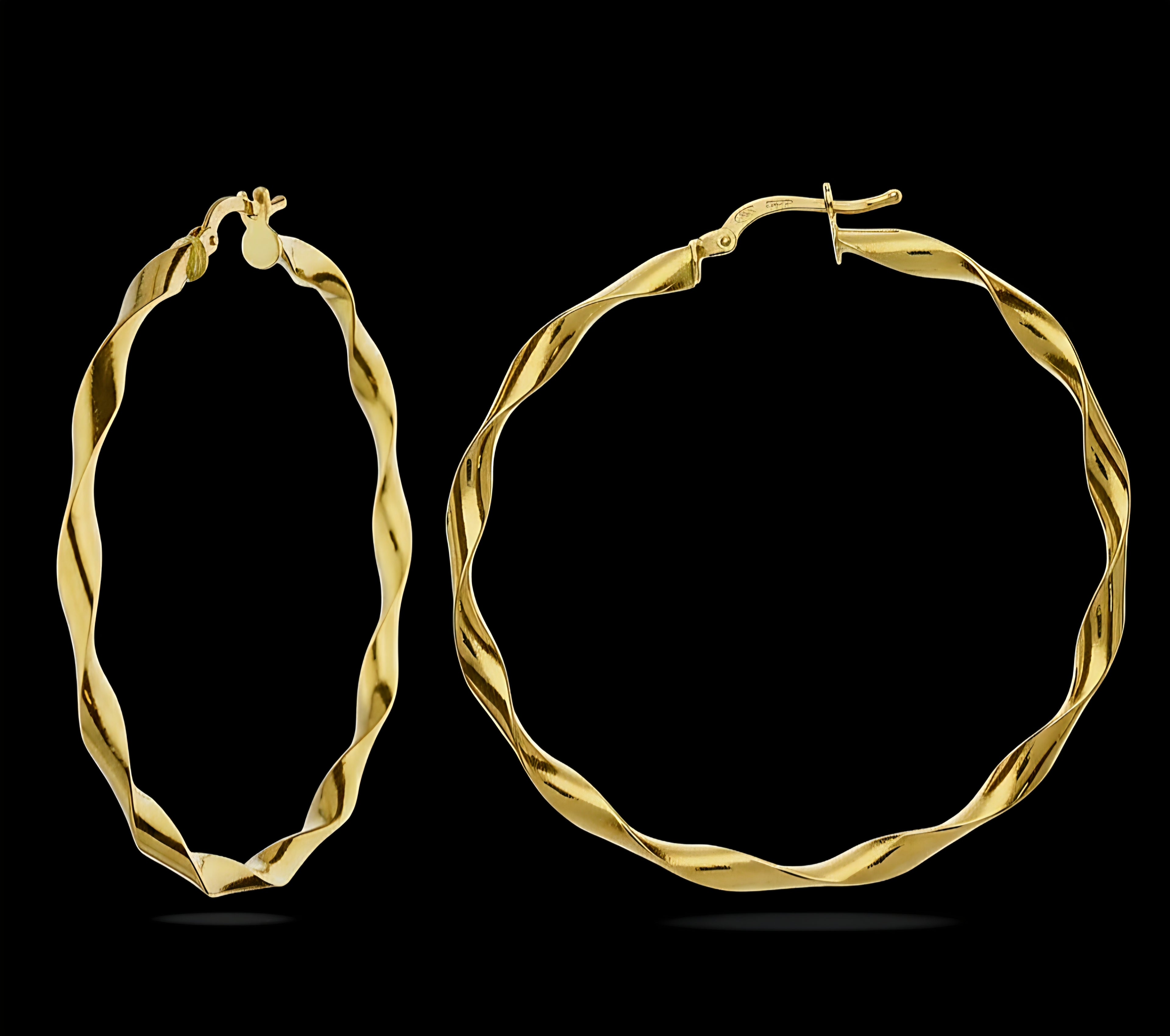 Orecchini donna lucidi oro 18kt