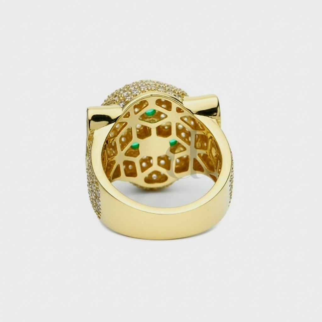 Anello donna pantera oro 18kt