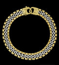 Bracciale bicolore oro 18kt