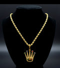 Collana unisex corda torchon oro 18kt