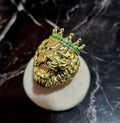 Anello Leone corona oro 18kt