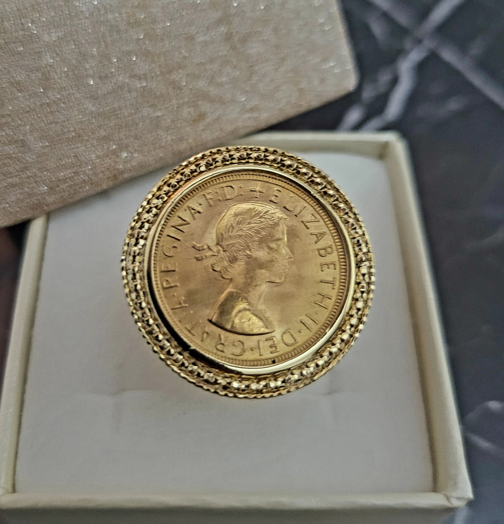 Anello donna sterlina oro 22 kt