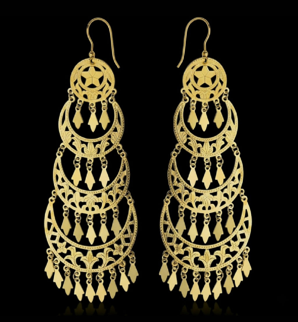 Orecchini Gipsy grandi oro 18kt