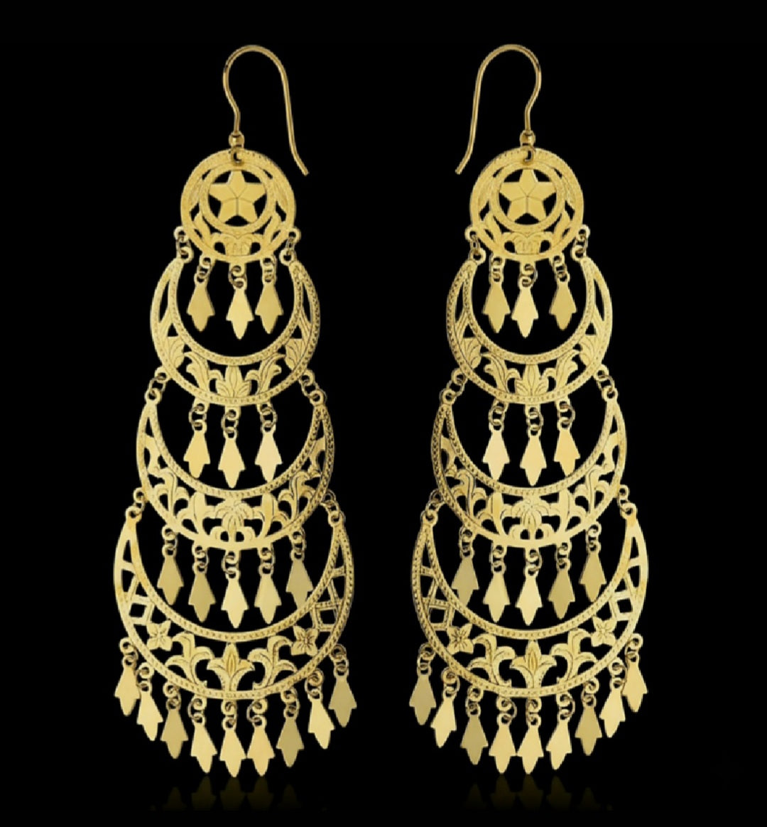 Orecchini Gipsy grandi oro 18kt