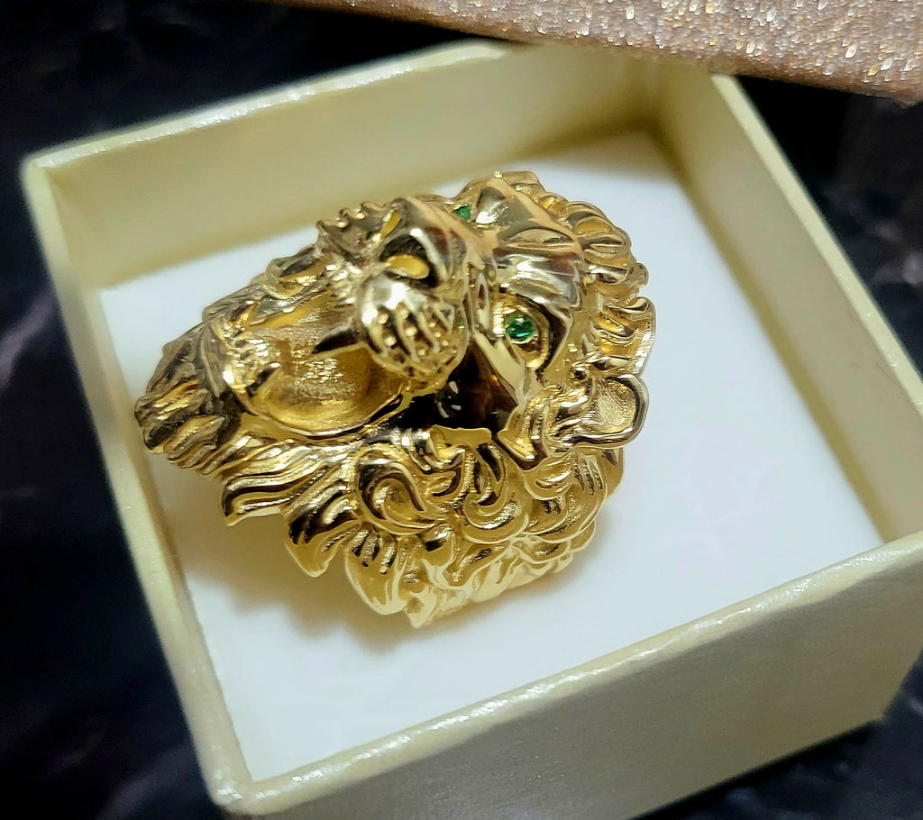 Anello Leone oro 18kt