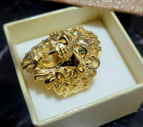 Anello Leone oro 18kt