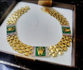 Bracciale corona modello Green in oro 18kt