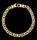 Bracciale uomo bicolore oro 18kt