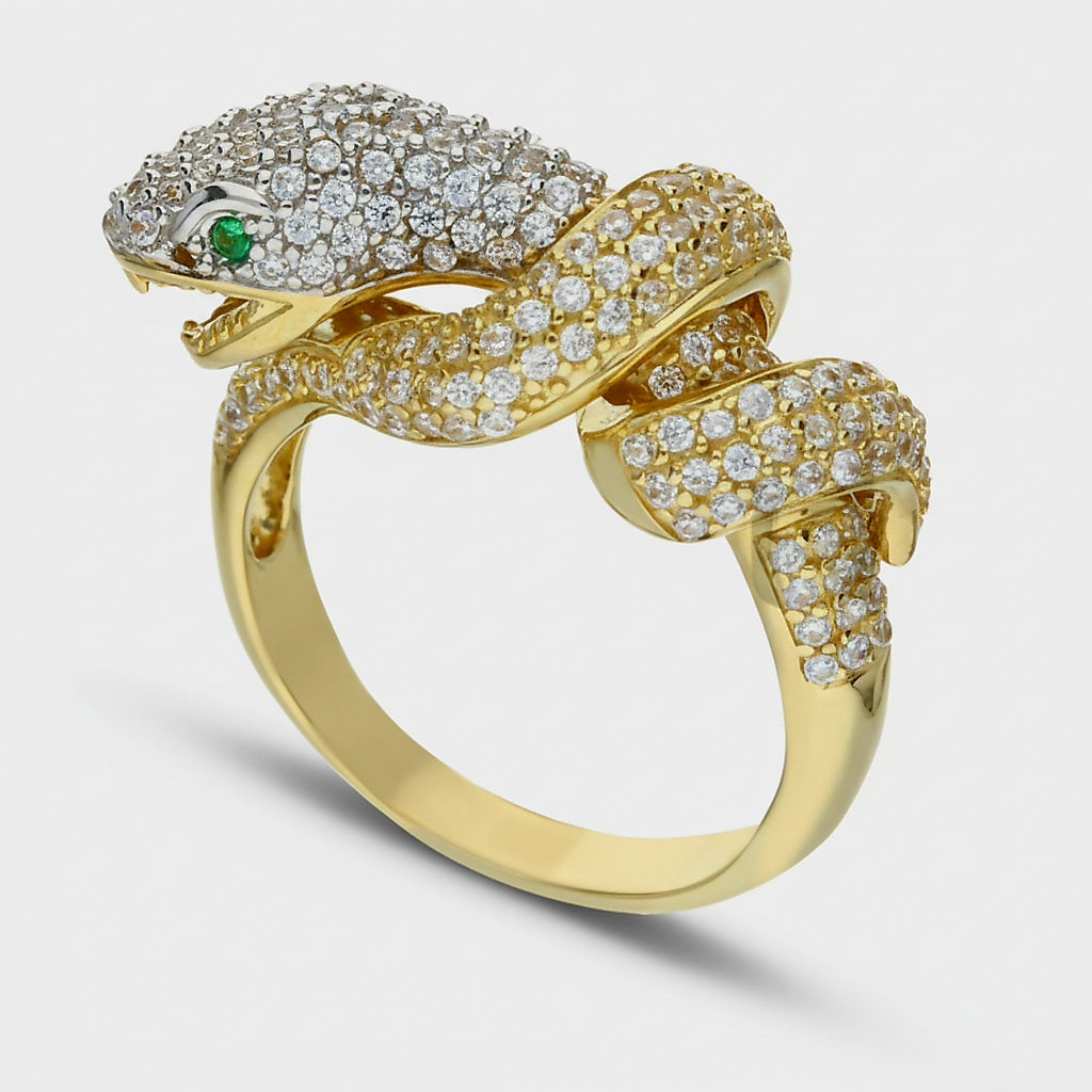 Anello donna serpente oro 18kt