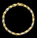 Bracciale uomo bicolore oro 18kt