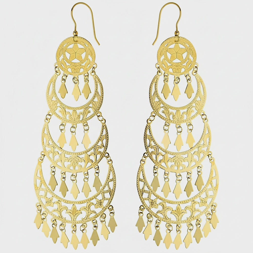 Orecchini Gipsy grandi oro 18kt