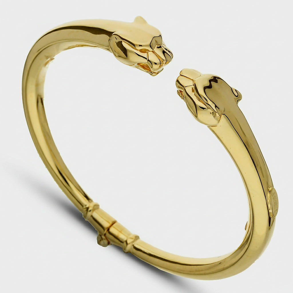 Bracciale donna rigido pantere oro 18kt