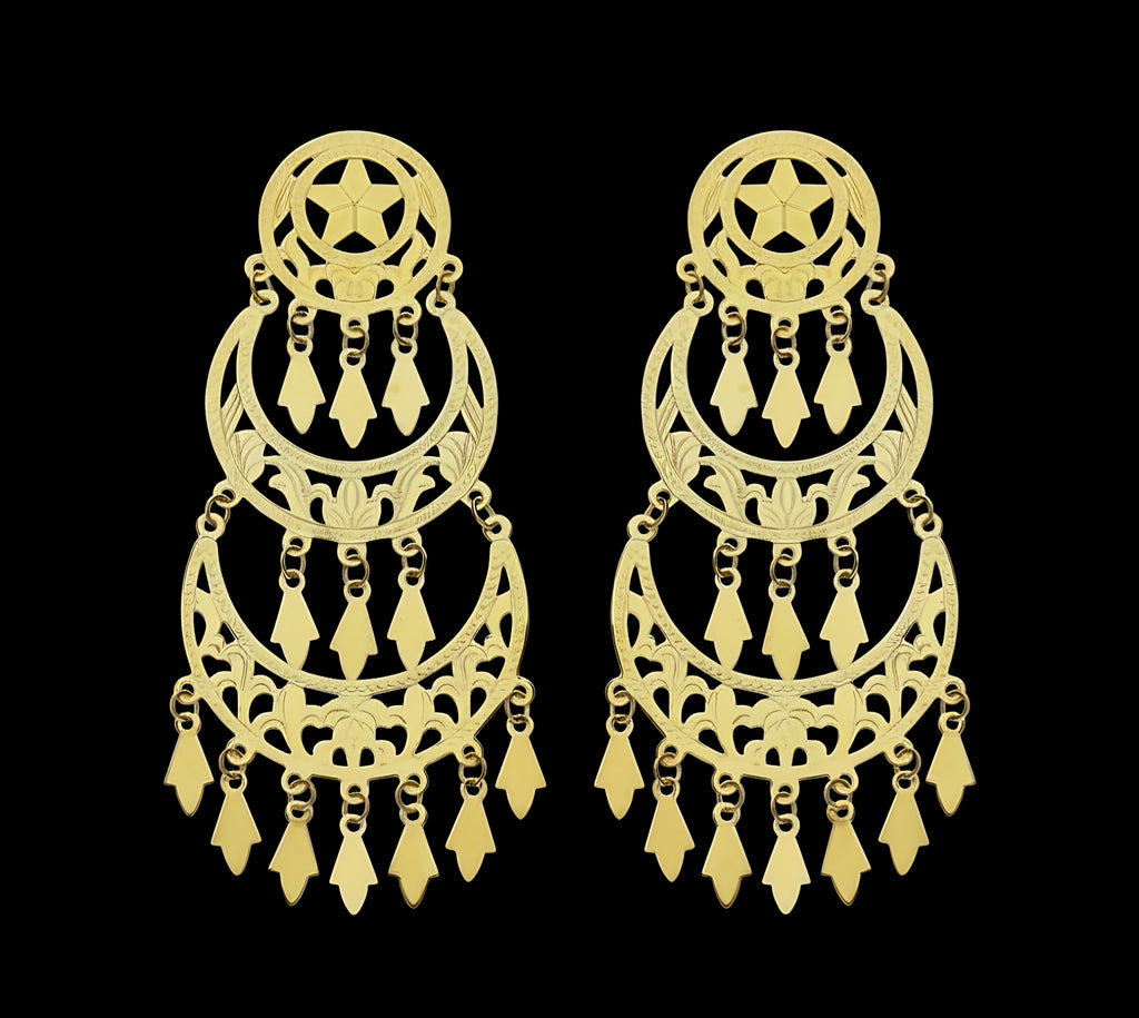 Orecchini Gipsy zingara oro 18kt