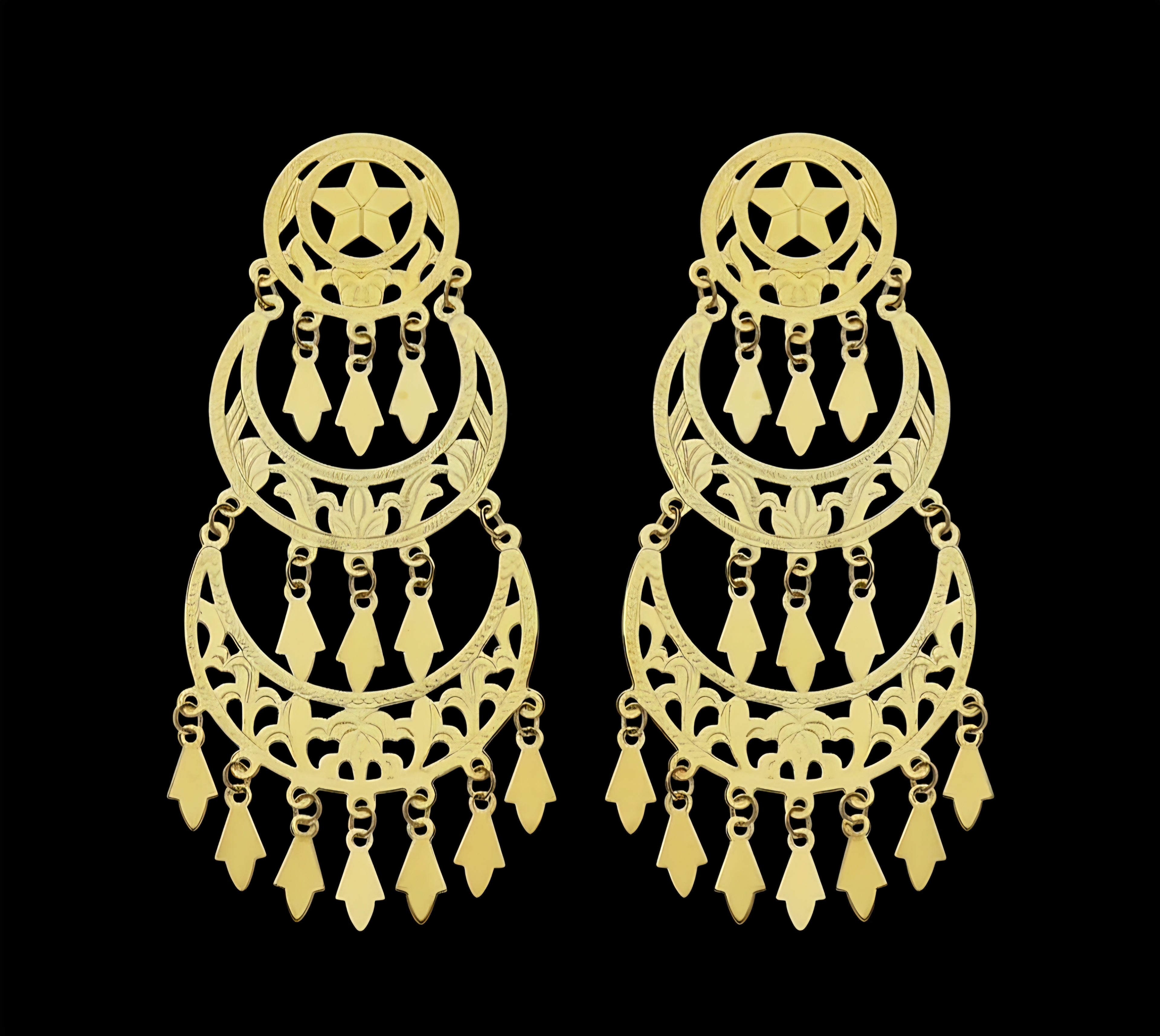 Orecchini Gipsy zingara oro 18kt