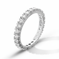 Veretta zirconi oro bianco 18kt
