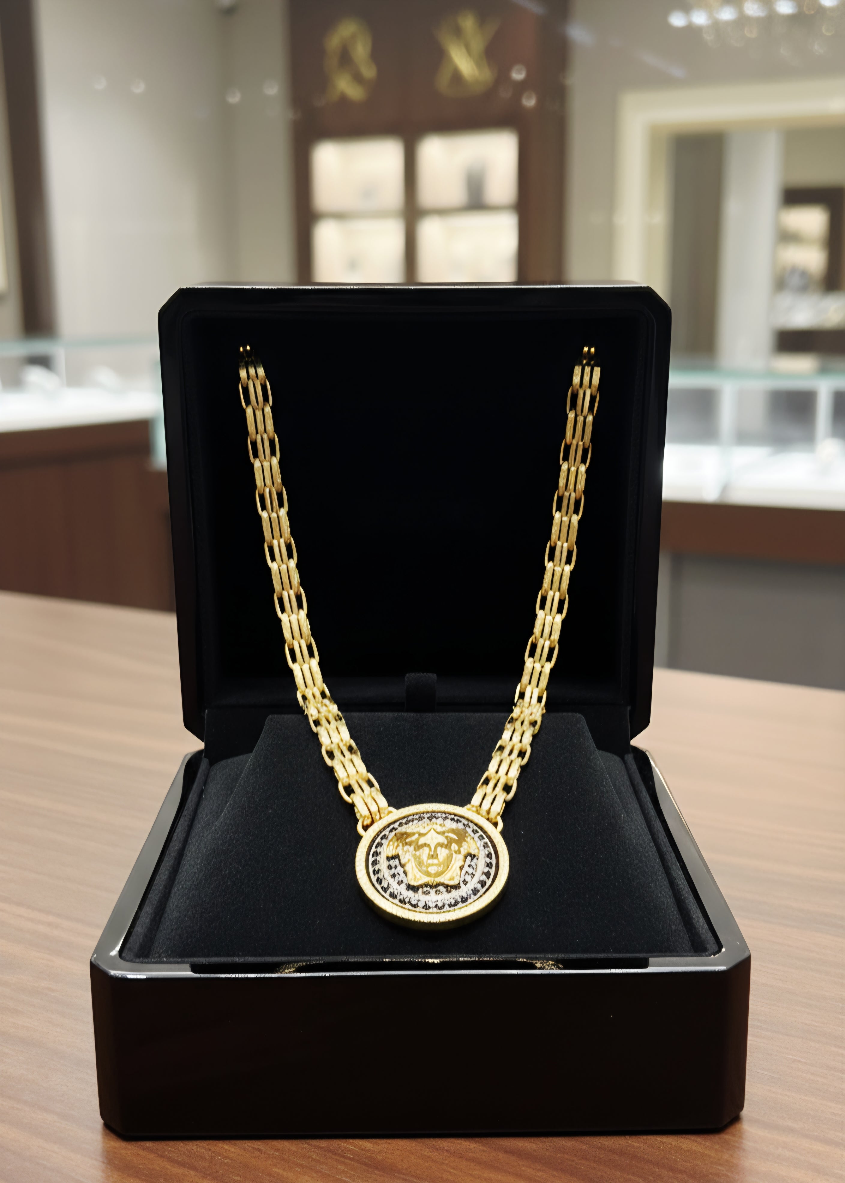 Collana donna Medusa oro 18kt