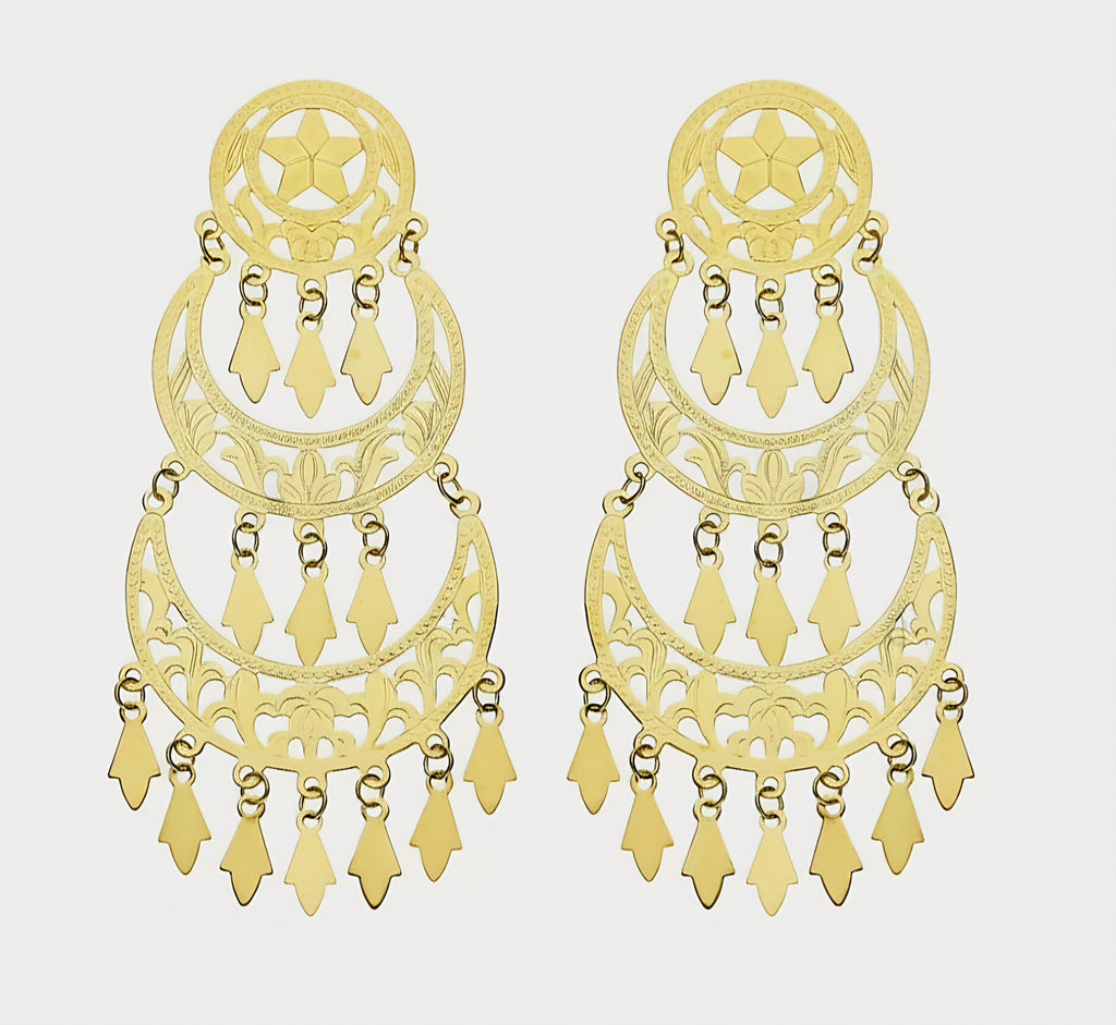 Orecchini Gipsy zingara oro 18kt