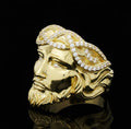 Anello volto Gesù oro 18kt