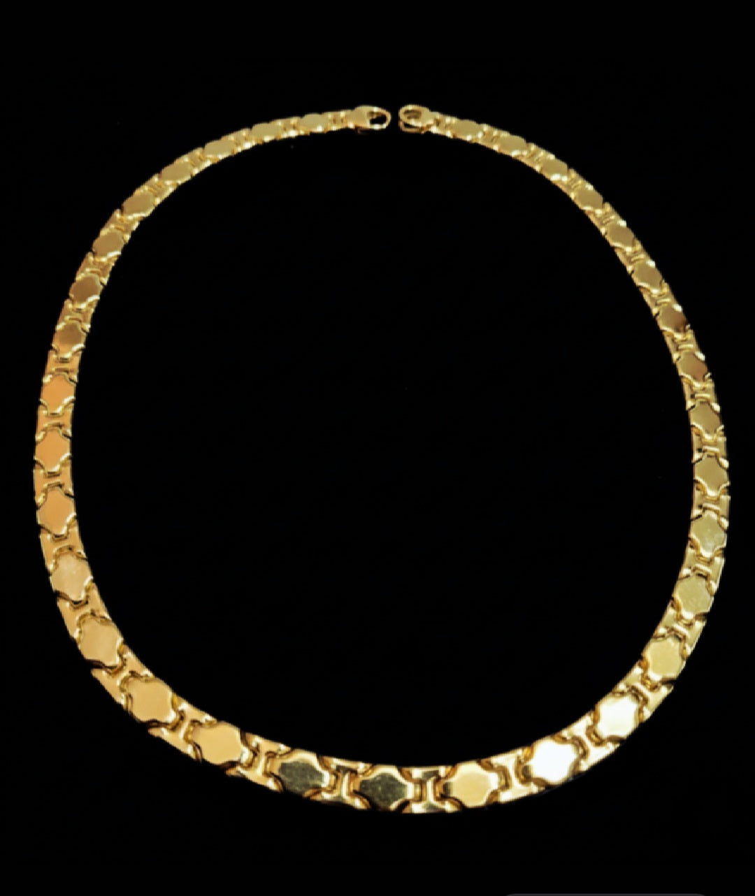 Girocollo a piastre nik double face oro 18kt