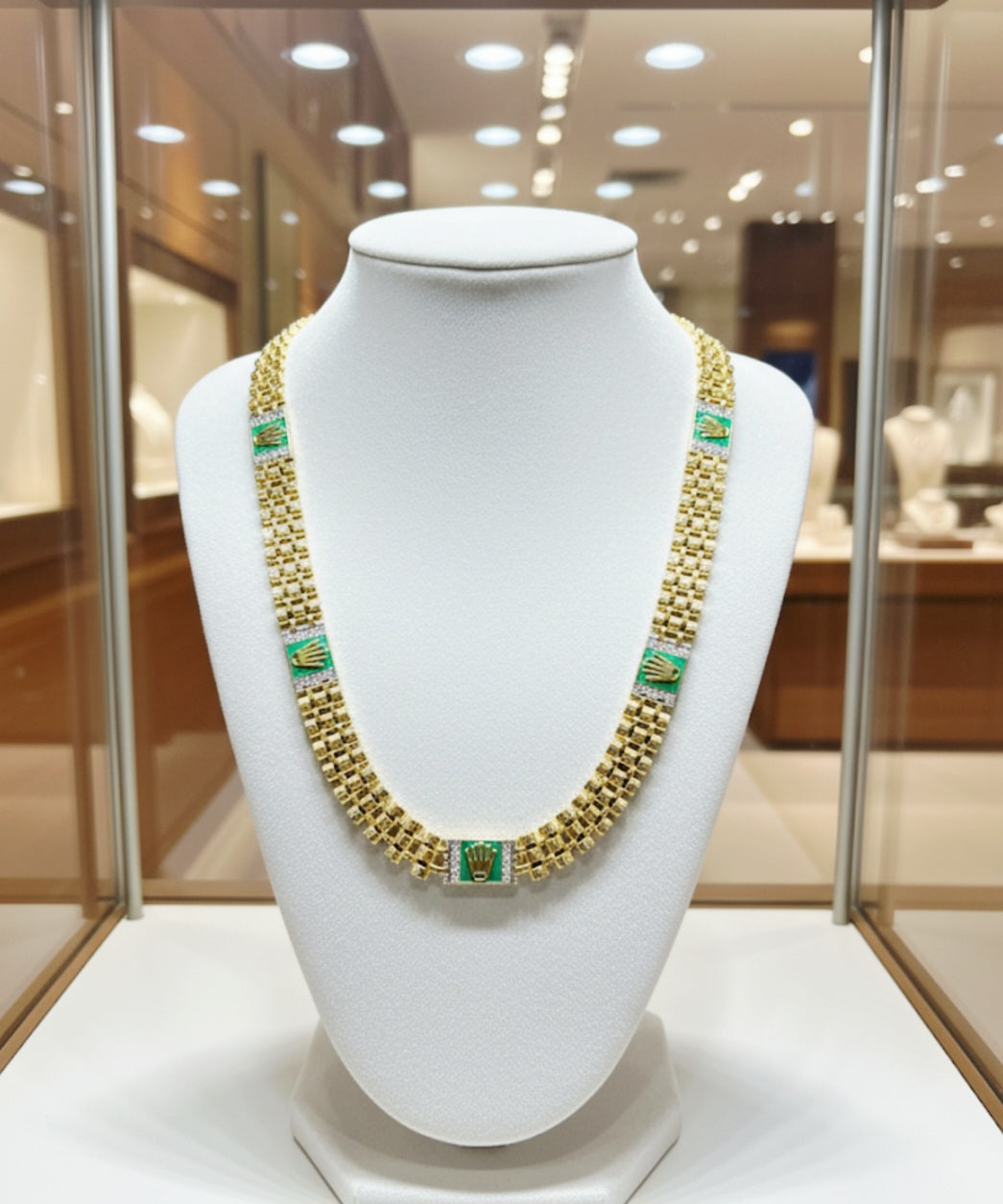 Girocollo corona modello Green oro 18kt