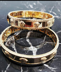 Bracciale donna rigido medusa oro 18kt