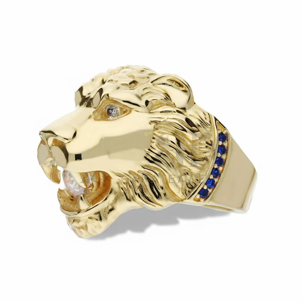Anello Leone grande oro 18kt
