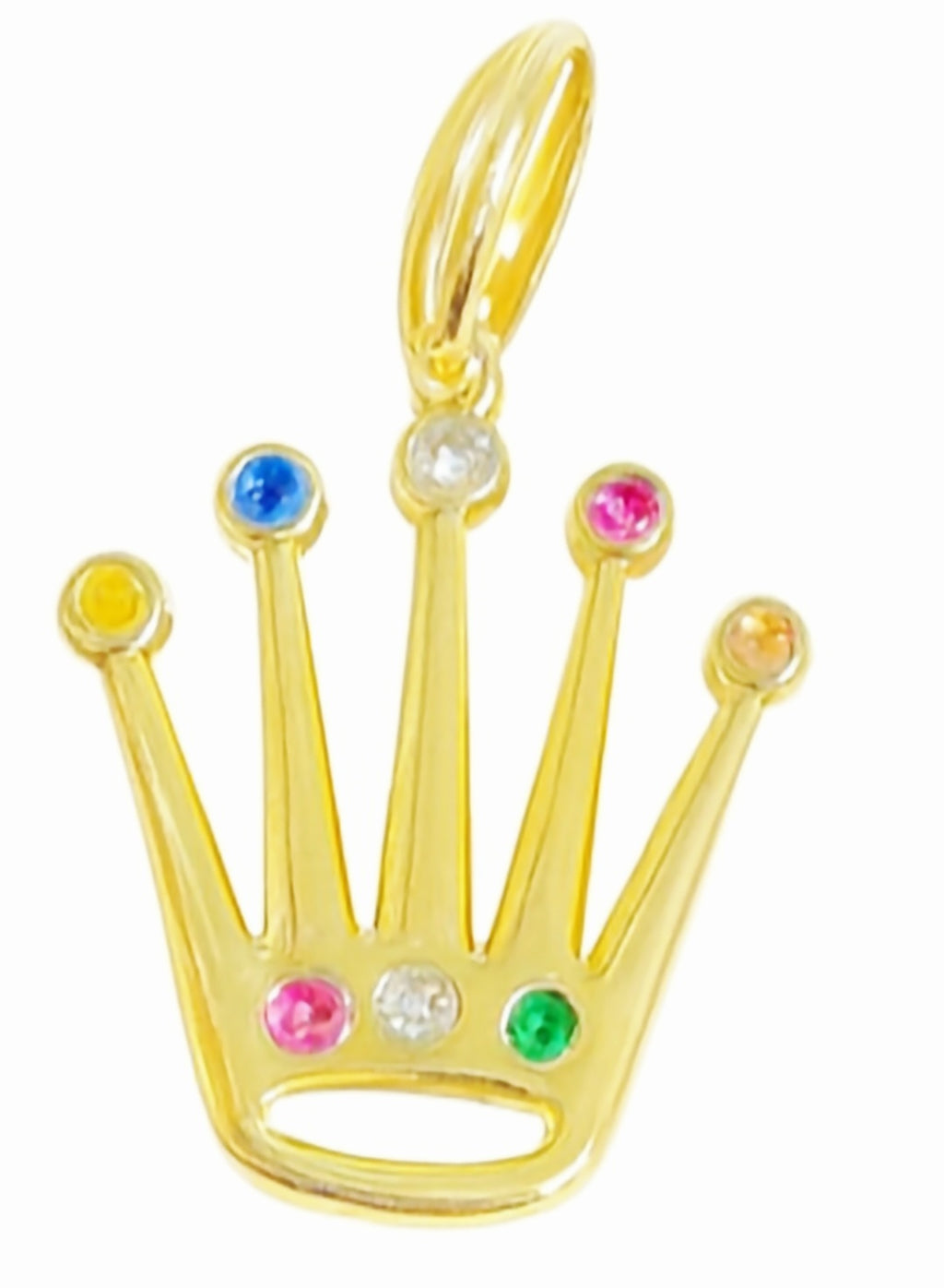 Ciondolo grande Rainbow oro 18kt