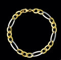Bracciale donna bicolore oro 18kt