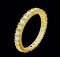 Veretta zirconi oro 18kt